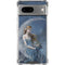 Fairy with Black Cat Sitting on Moon by Nene Thomas Google Pixel 8a Clear Case